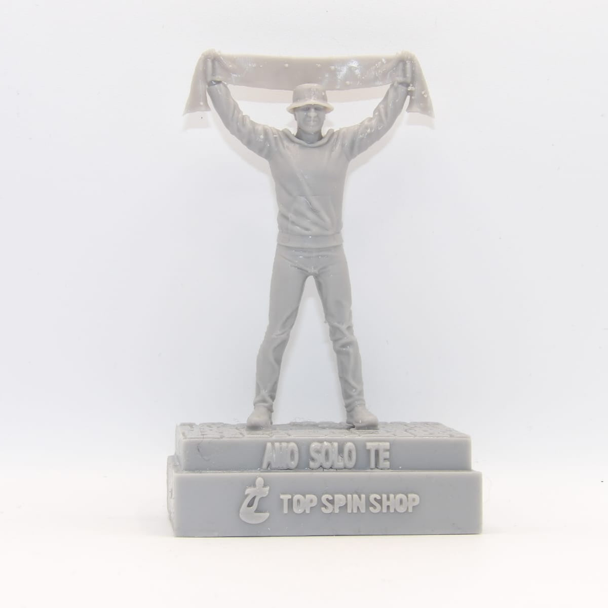 Resin Fan Figurine with Scarf