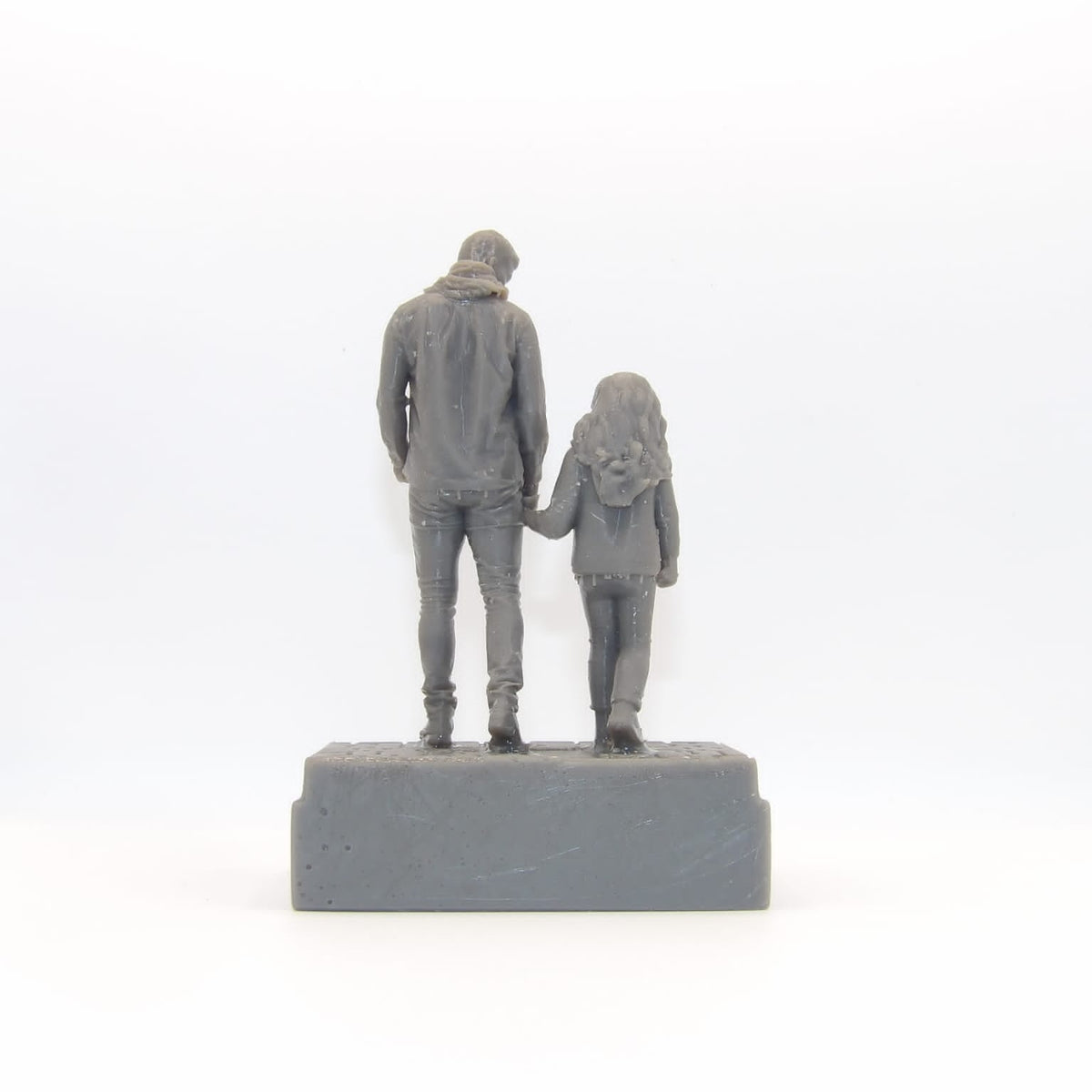 Father to Daughter Figurine with Resin Pants