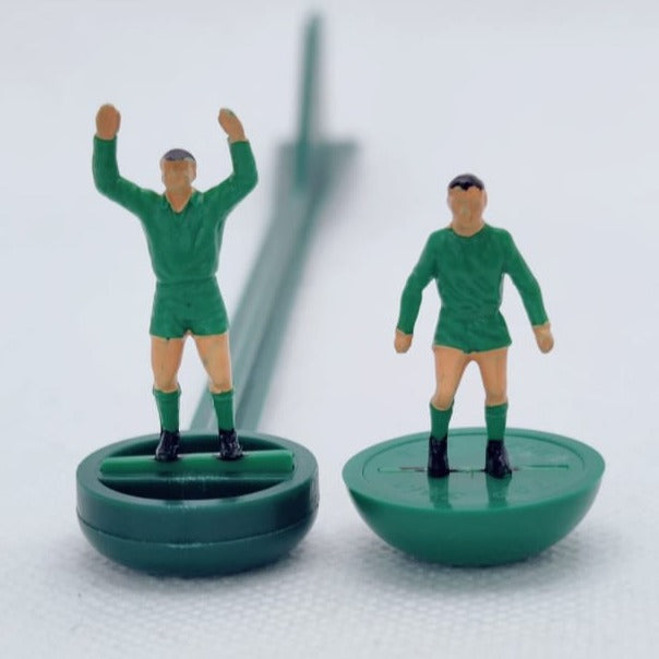 Goalkeeper and reserve goalkeeper with cap