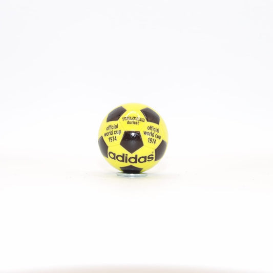 Yellow Adidas World Cup 1974 ball in decals