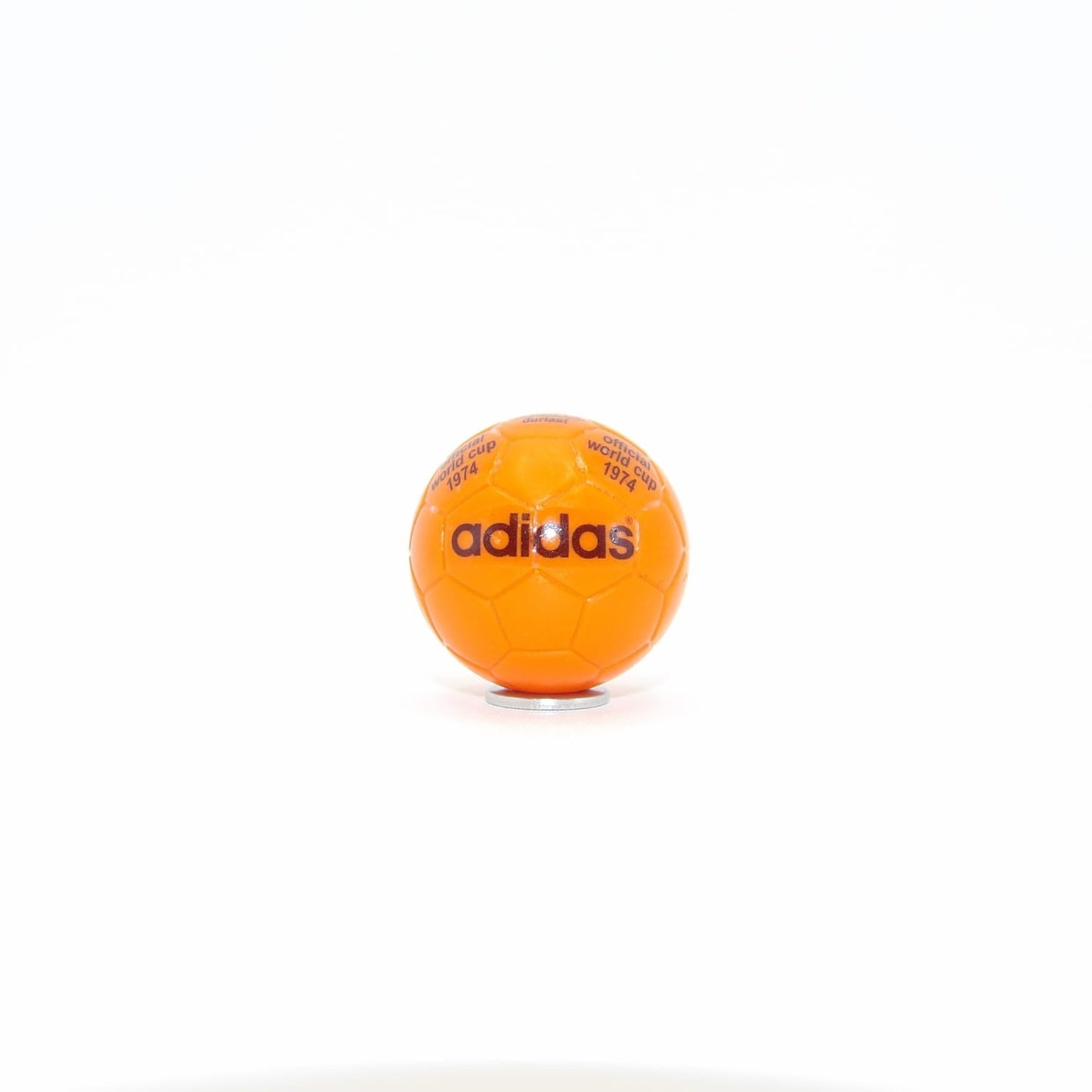 Official Adidas orange World Cup 1974 ball in decals
