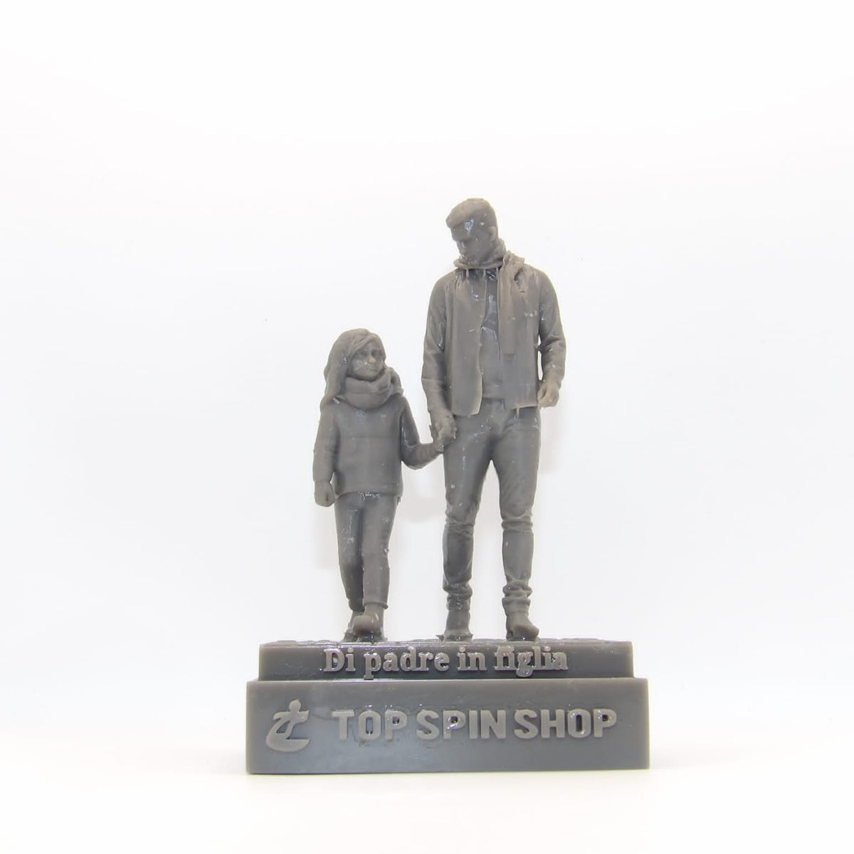 Father to Daughter Figurine with Resin Pants