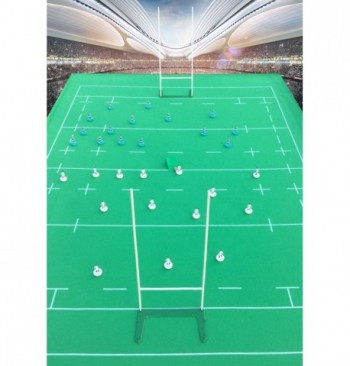 Campo da gioco per rugby in miniatura