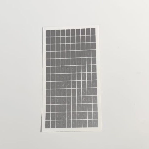 Numeri adesivi per miniature